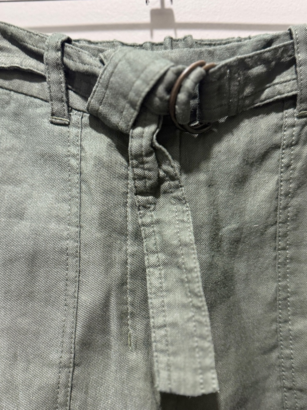 Babaton Linen Blend Utility Shorts -
Dark Olive - Picture 4 of 6